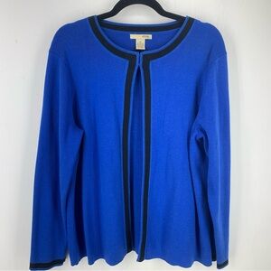 Evie Womens 1X Cardigan‎ Sweater Professional Academia Preppy Office